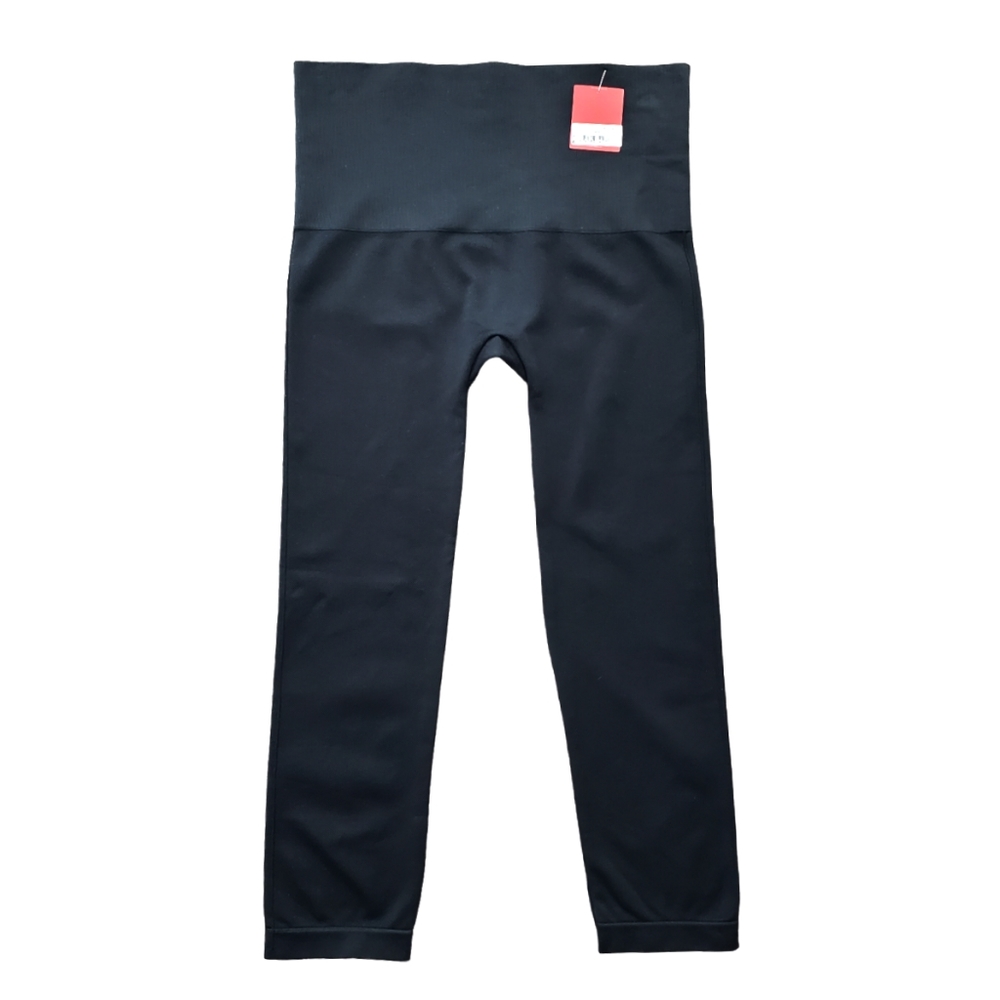 NWT Spanx High Waist Cropped Seamless Look At Me Now Leggings Black Plus Sz 1X - Picture 3 of 14